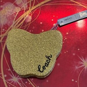 Coach Gold Glitter Butterfly Mirrors Brand New